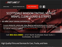 Tablet Screenshot of fastlanetints.com